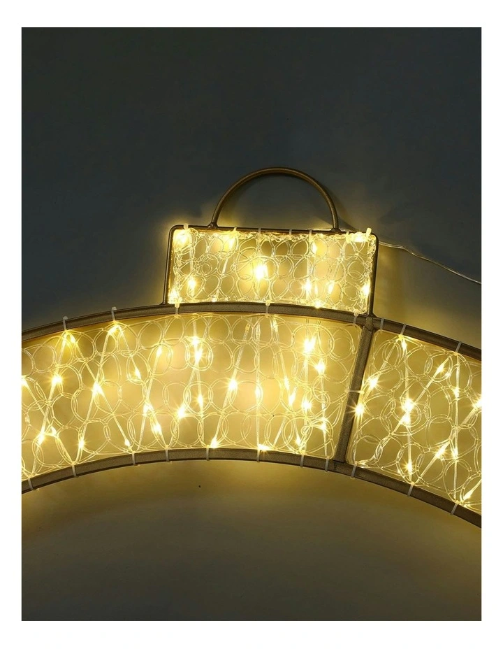 LED Mesh Christmas Bauble Ring With Twinkle 2D 1.2M in Warm White image 3