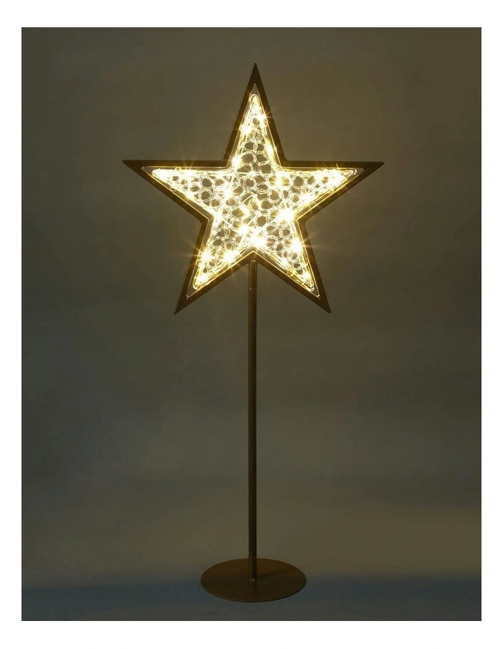 LED Standing Mesh Star With Twinkle 2D in Warm White image 2