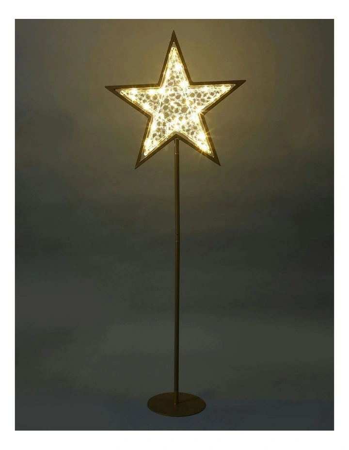 LED Standing Mesh Star With Twinkle 2D in Warm White image 3