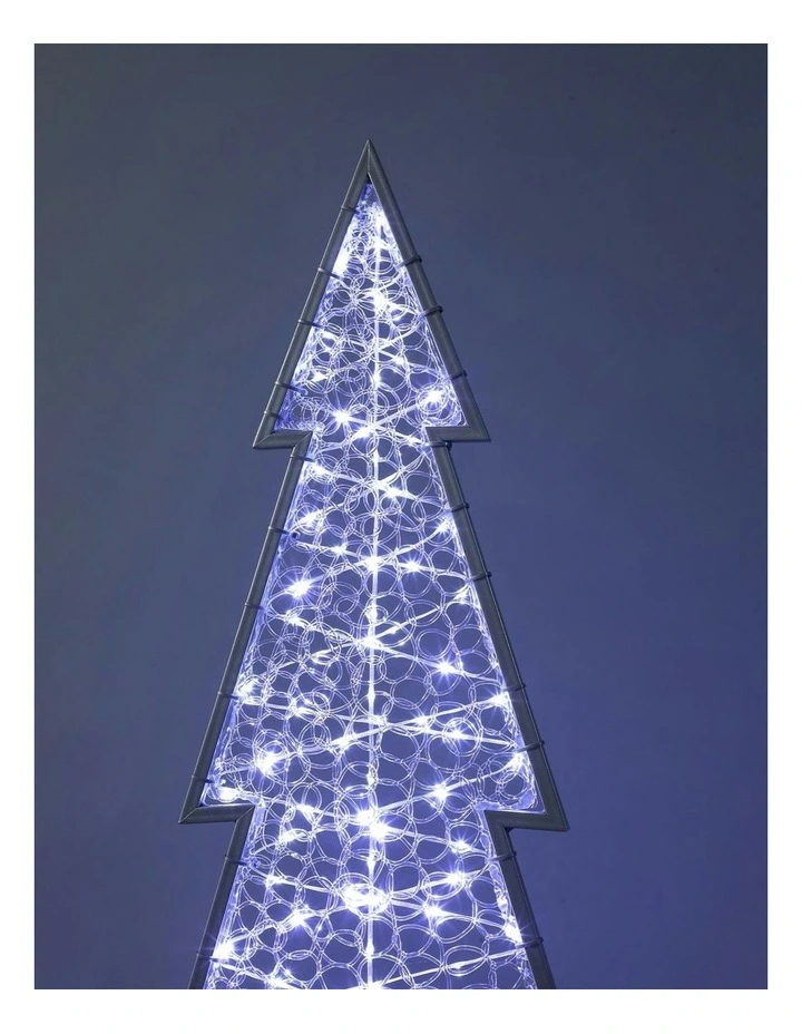 Large Size LED Mesh Christmas Tree With Twinkle 2D in White image 3