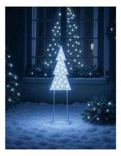 Small Size LED Mesh Christmas Tree With Twinkle 2D in White