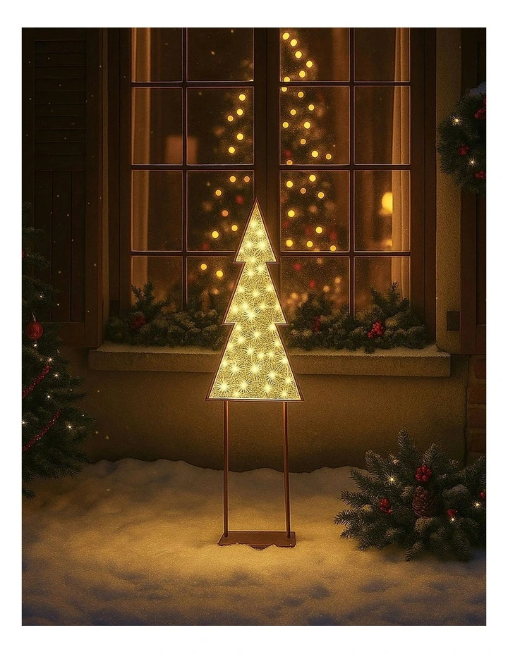 Small Size LED Mesh Christmas Tree With Twinkle 2D in Warm White image 1