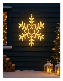 Snowflake Rope Light Silhouette 60cm in Warm White
