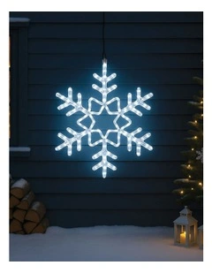 Snowflake Rope Light Silhouette 60cm in White