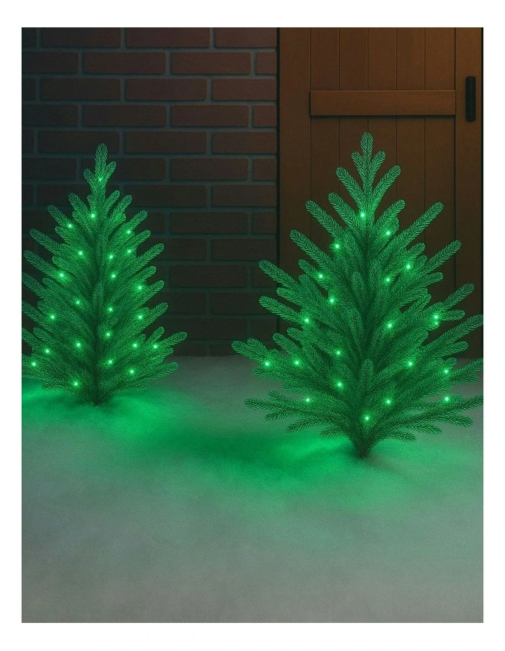 300LED Connectable Coloured Cable String Light in Green image 2