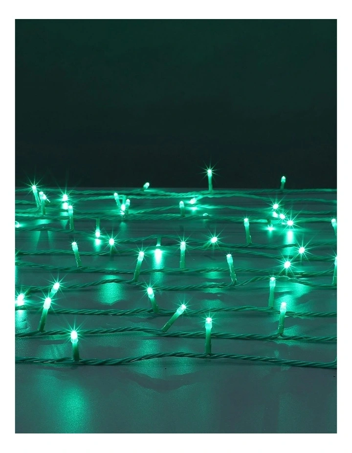 300LED Connectable Coloured Cable String Light in Green image 3