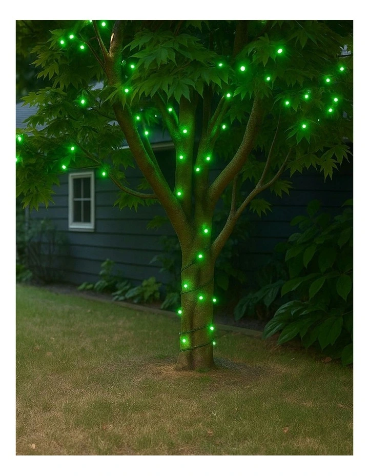 300LED Connectable Coloured Cable String Light in Green image 4