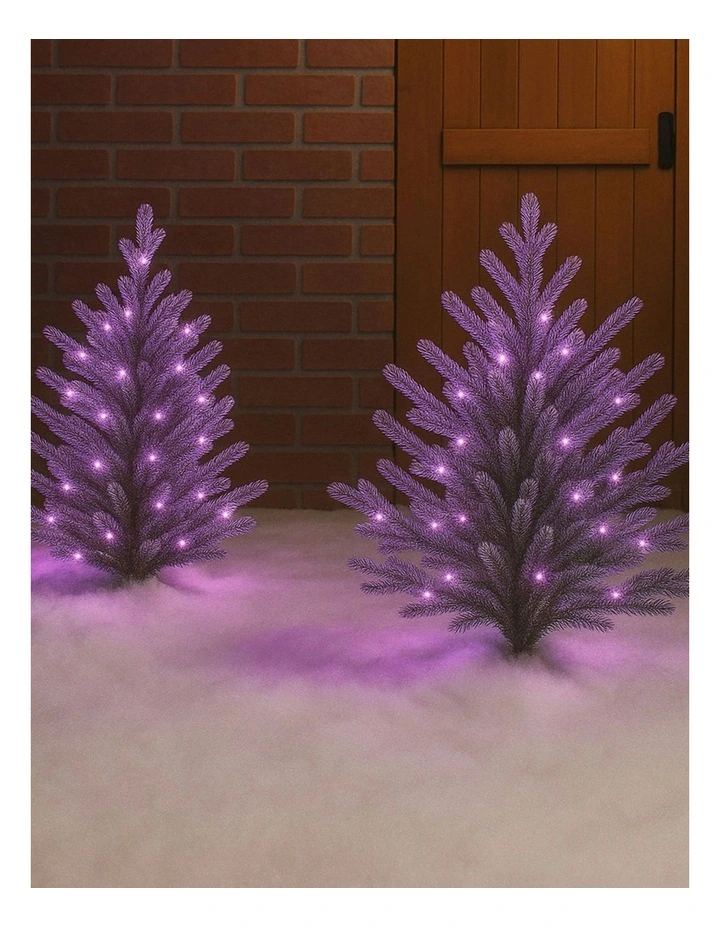 300LED Connectable Coloured Cable String Light in Purple image 2