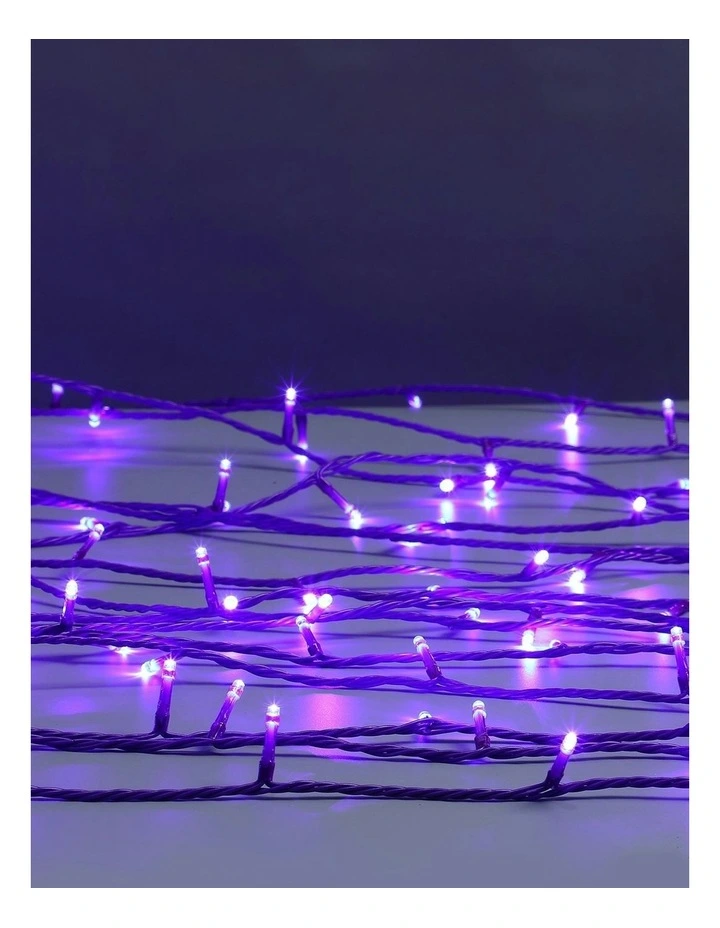 300LED Connectable Coloured Cable String Light in Purple image 3