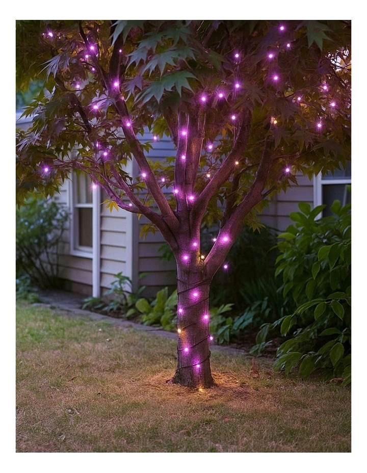 300LED Connectable Coloured Cable String Light in Purple image 4