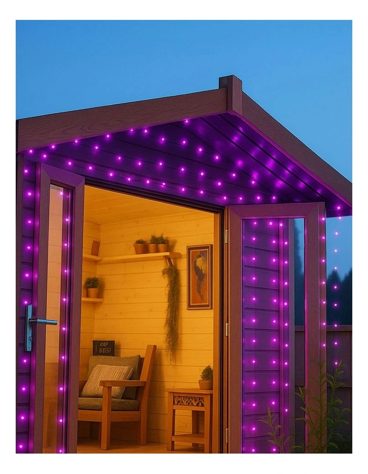 300LED Connectable Coloured Cable String Light in Purple image 5