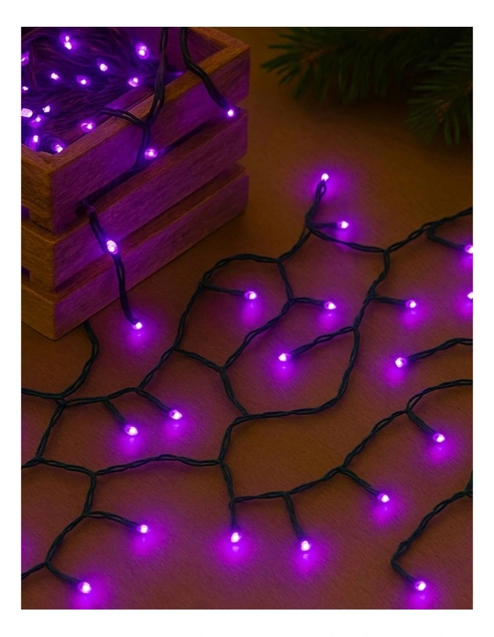 300LED Connectable Coloured Cable String Light in Purple image 7