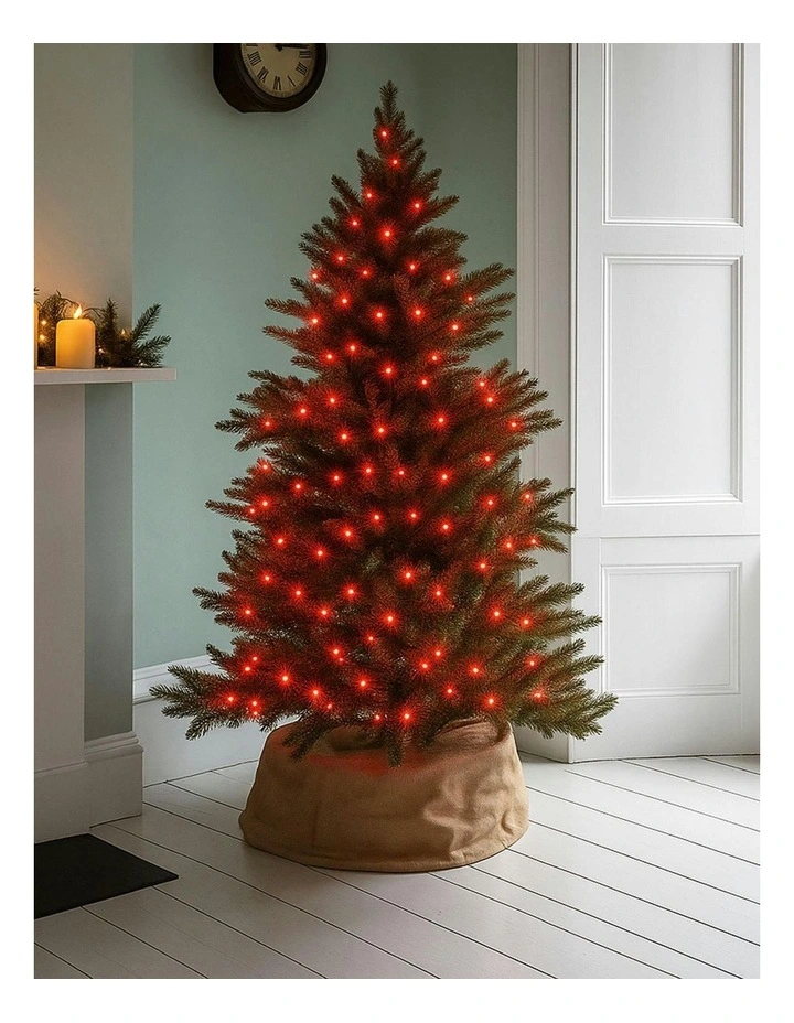 300LED Connectable Coloured Cable String Light in Red image 1