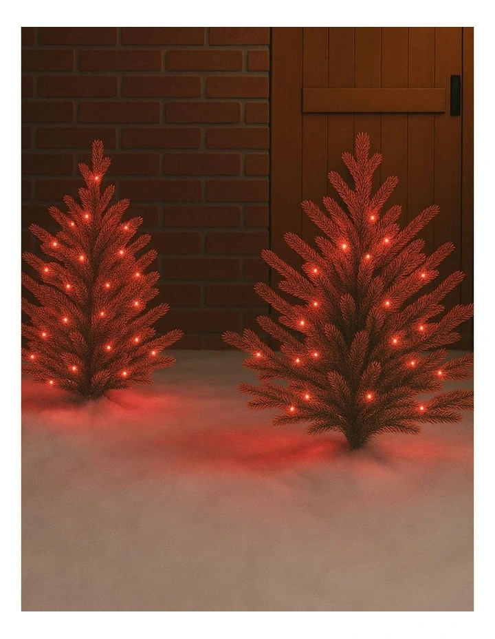 300LED Connectable Coloured Cable String Light in Red image 2