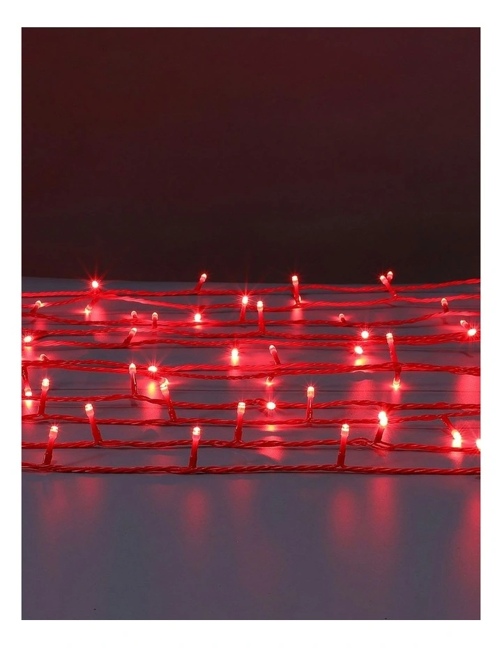 300LED Connectable Coloured Cable String Light in Red image 3