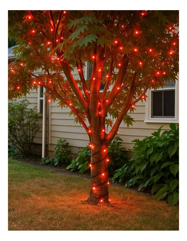 300LED Connectable Coloured Cable String Light in Red image 4