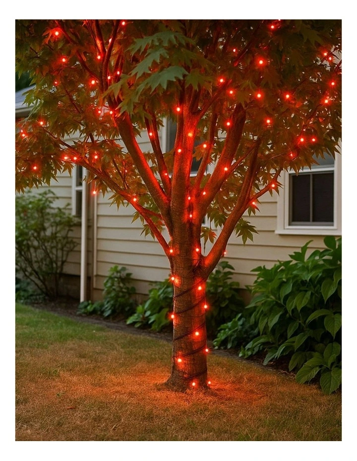 300LED Connectable Coloured Cable String Light in Red image 4
