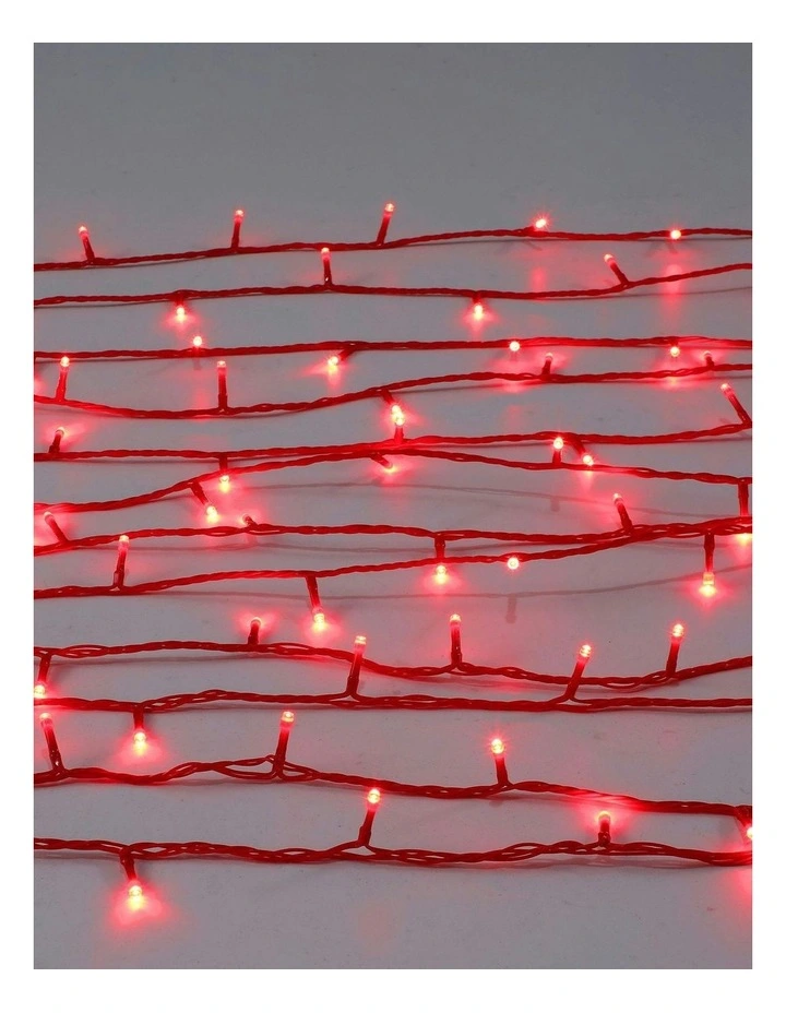 300LED Connectable Coloured Cable String Light in Red image 6