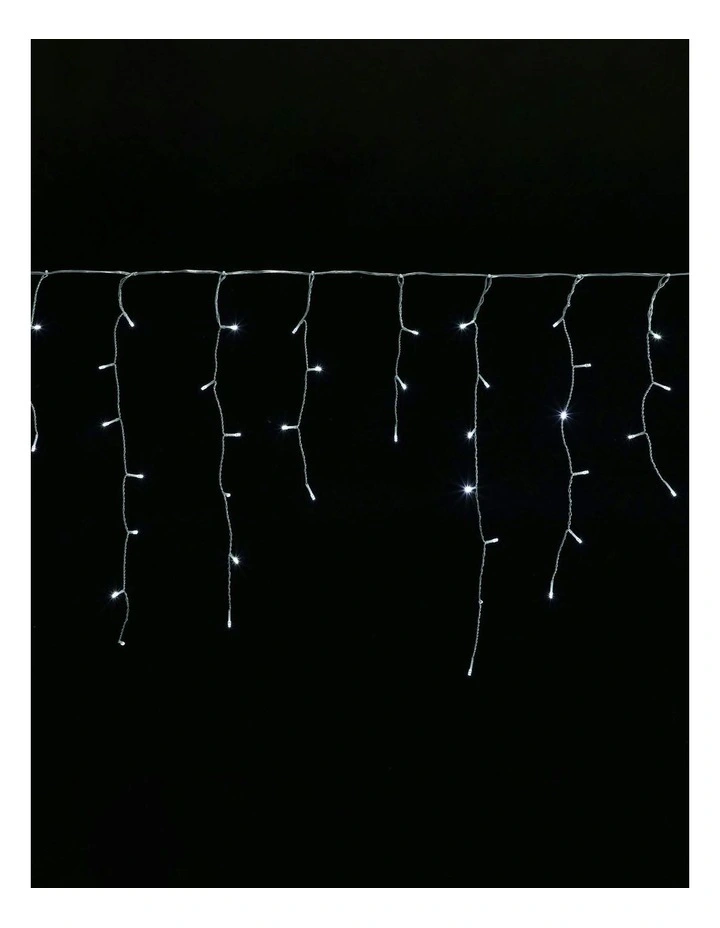 LED Crazy Twinkle Icicle Light in White image 3