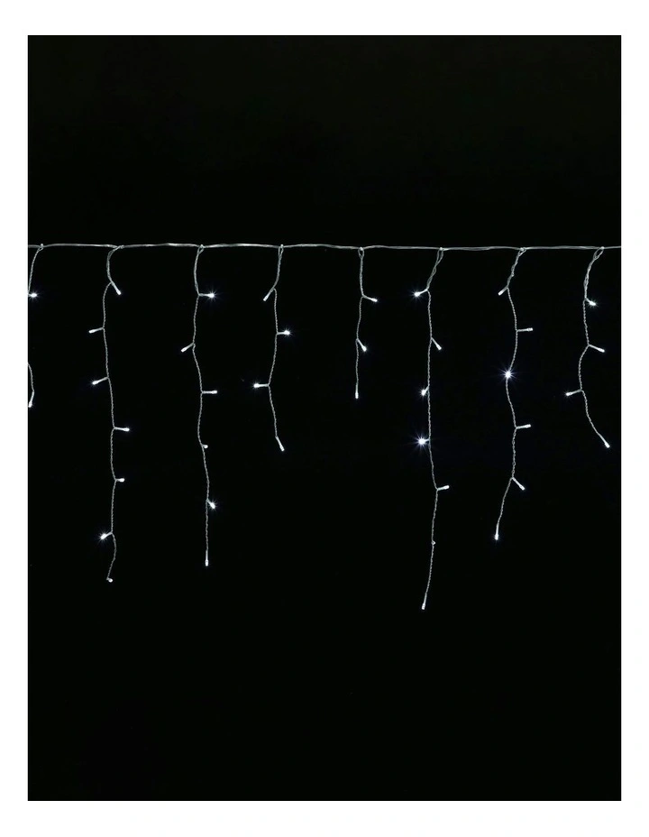 LED Crazy Twinkle Icicle Light in White image 3