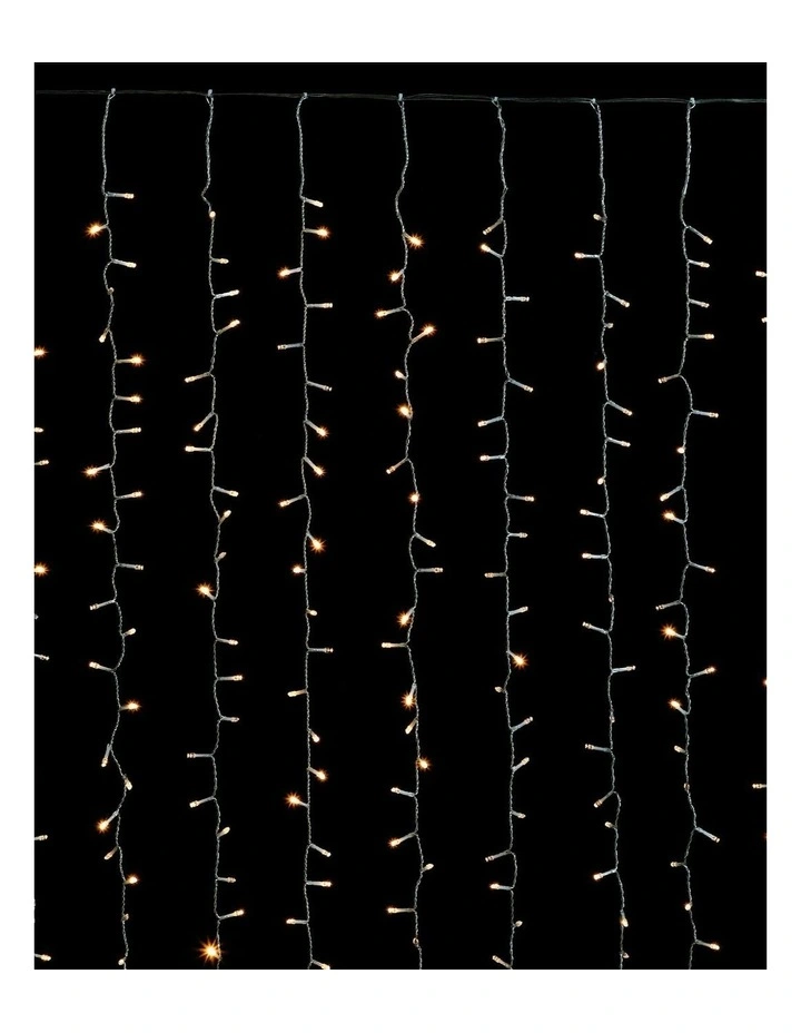 Crazy Twinkle Curtain Lights 800 in Warm White image 2