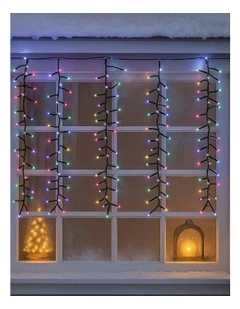 Waterfall Cluster Icicle Lights in Candy Colour