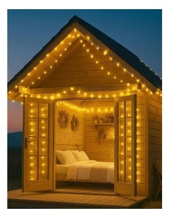 LED Waterfall Effect Twister Lights 200 in Warm White