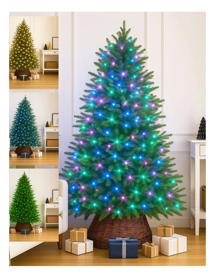 400 RGB Connectable Colour Changing String Light Clear Cable image 2