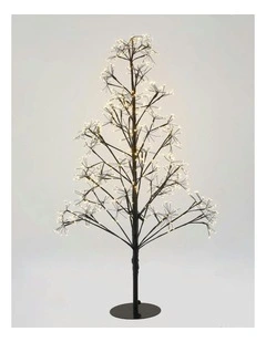 Pre-lit Micro LED Black Tree 1.2M in Warm White