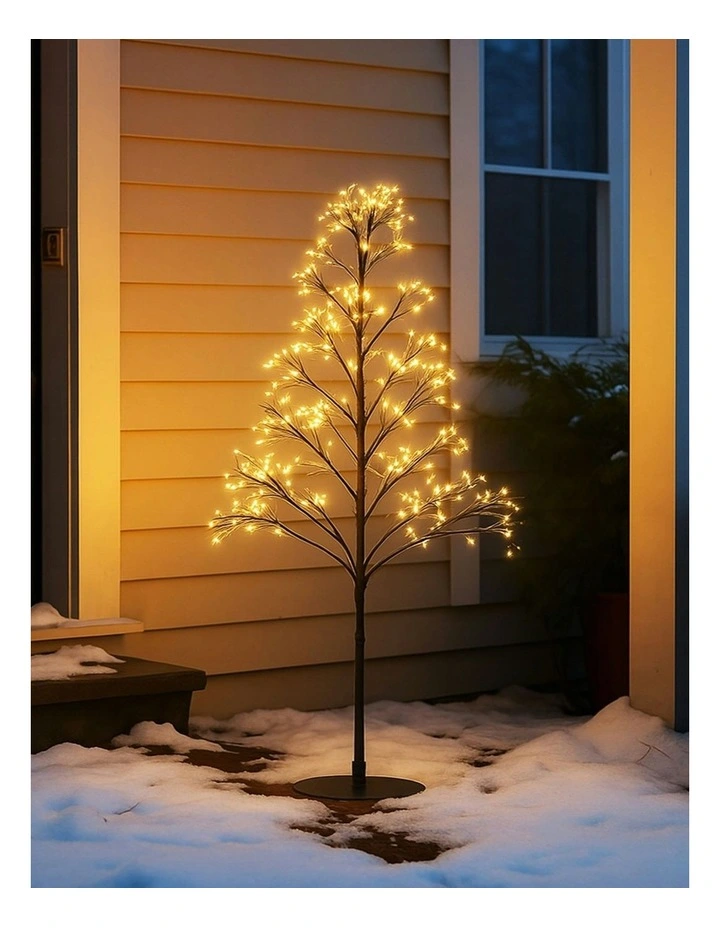 Pre-lit Micro LED Black Tree 1.2M in Warm White image 2