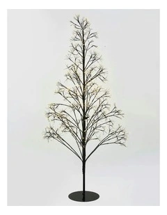 Pre-lit Micro LED Black Tree 1.8M  in Warm White