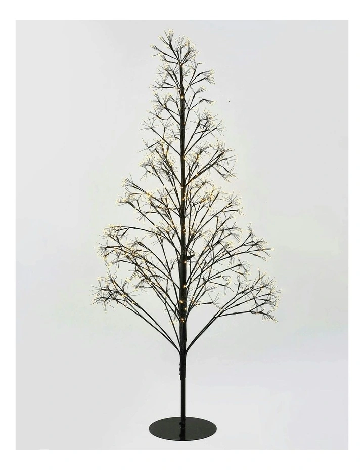 Pre-lit Micro LED Black Tree 1.8M in Warm White image 1