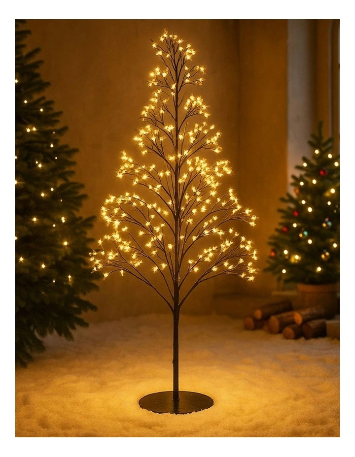 Pre-lit Micro LED Black Tree 1.8M in Warm White image 2