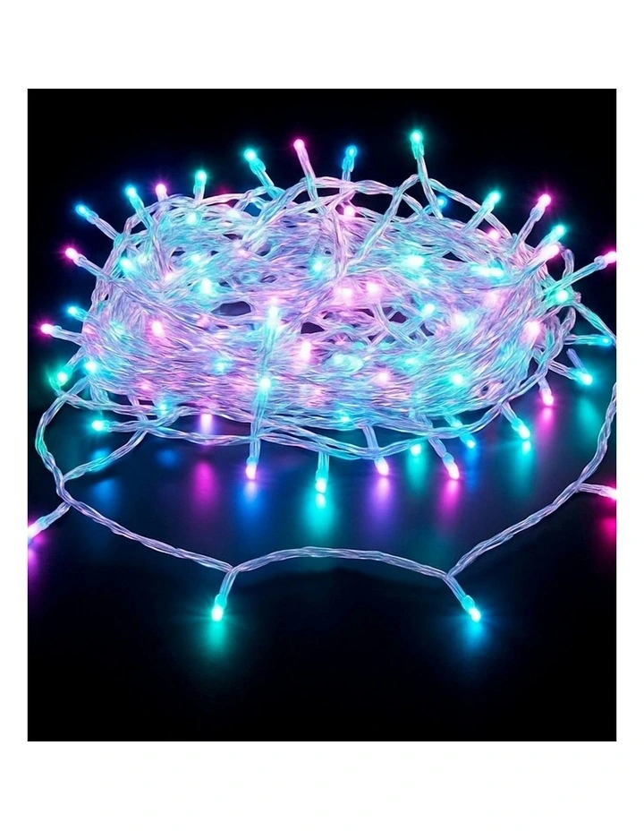 520 LED Connectable Fairy Light Chain Clear Cable in Candy image 5