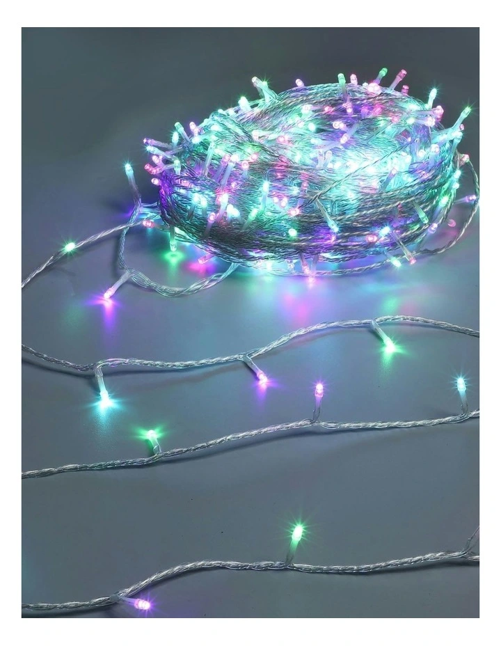 520 LED Connectable Fairy Light Chain Clear Cable in Candy image 6