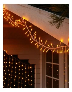720x LED Cluster Light With Clear Cable in Amber