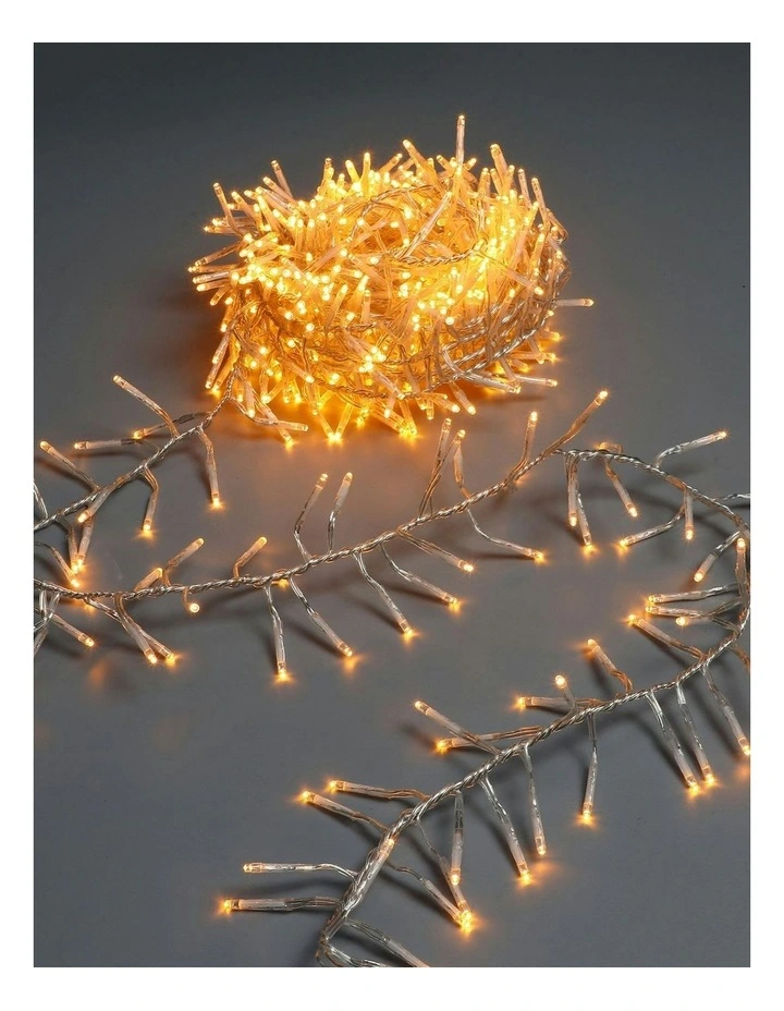 720x LED Cluster Light With Clear Cable in Amber image 2