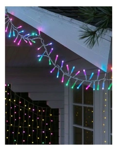 720 LED Cluster Light With Clear Cable in Candy