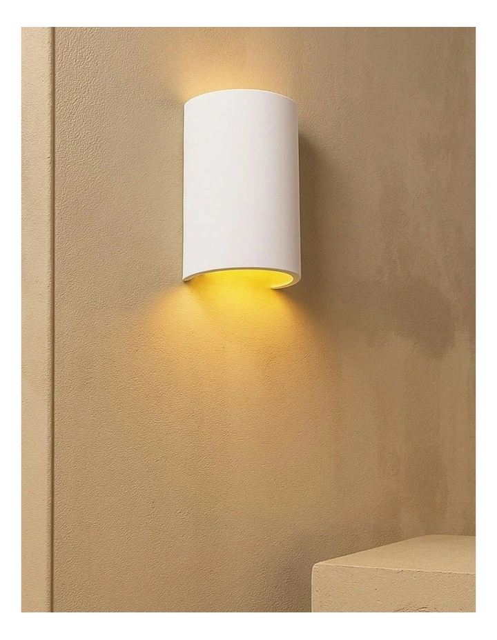 Verda Plaster Wall Sconce 2 Light in White image 2