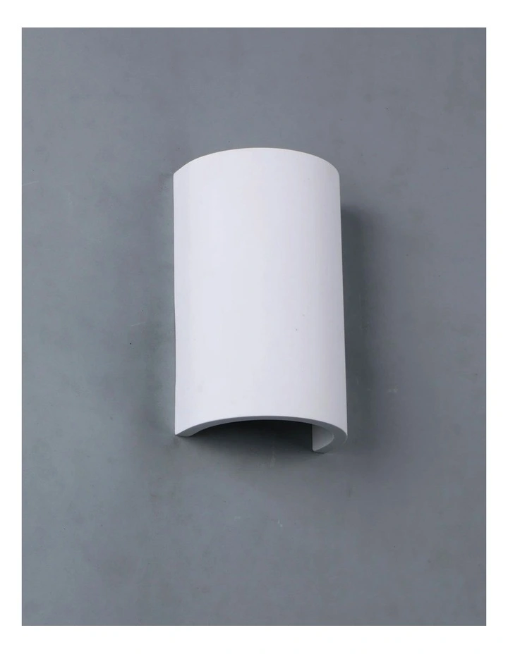 Verda Plaster Wall Sconce 2 Light in White image 3