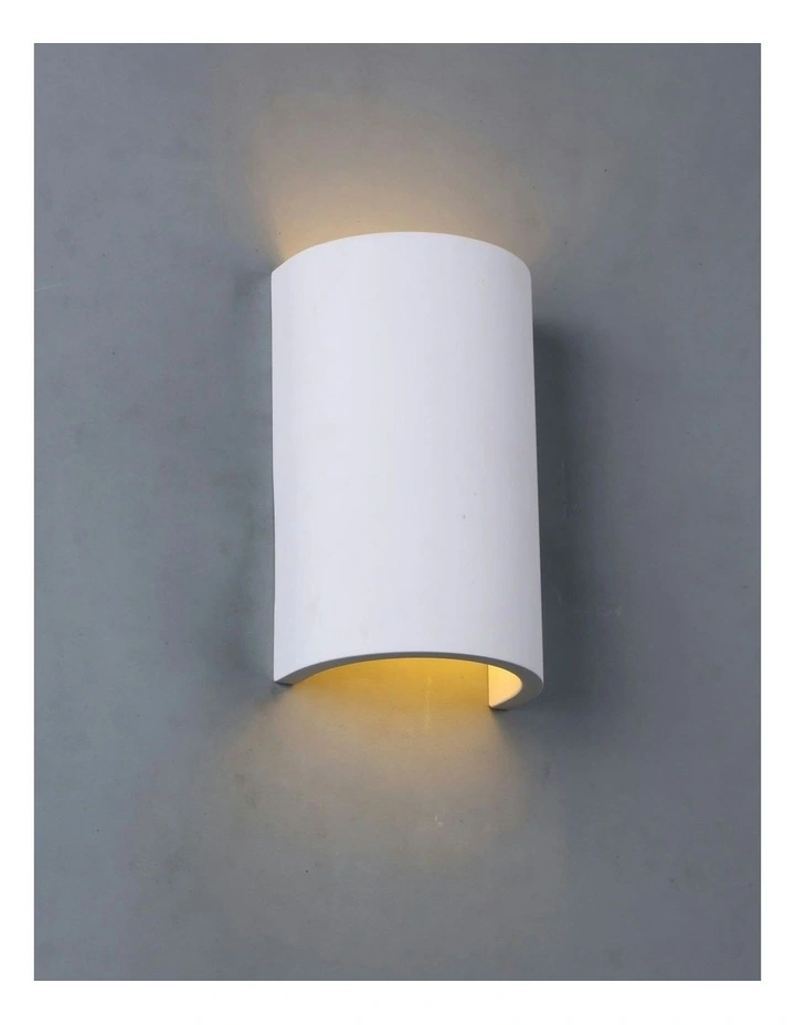 Verda Plaster Wall Sconce 2 Light in White image 4