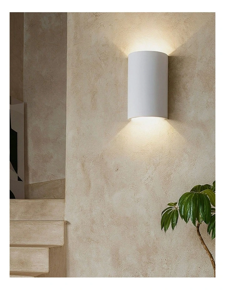 Verda Plaster Wall Sconce 2 Light in White image 5