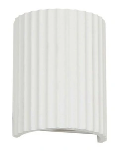 Jorik Plaster Wall Sconce 2 Light in White