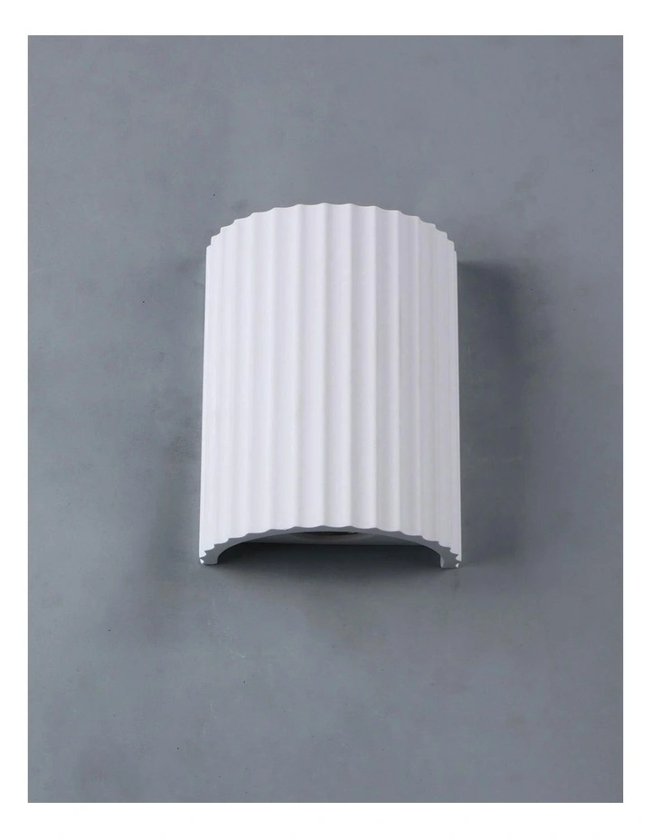 Jorik Plaster Wall Sconce 2 Light in White image 4