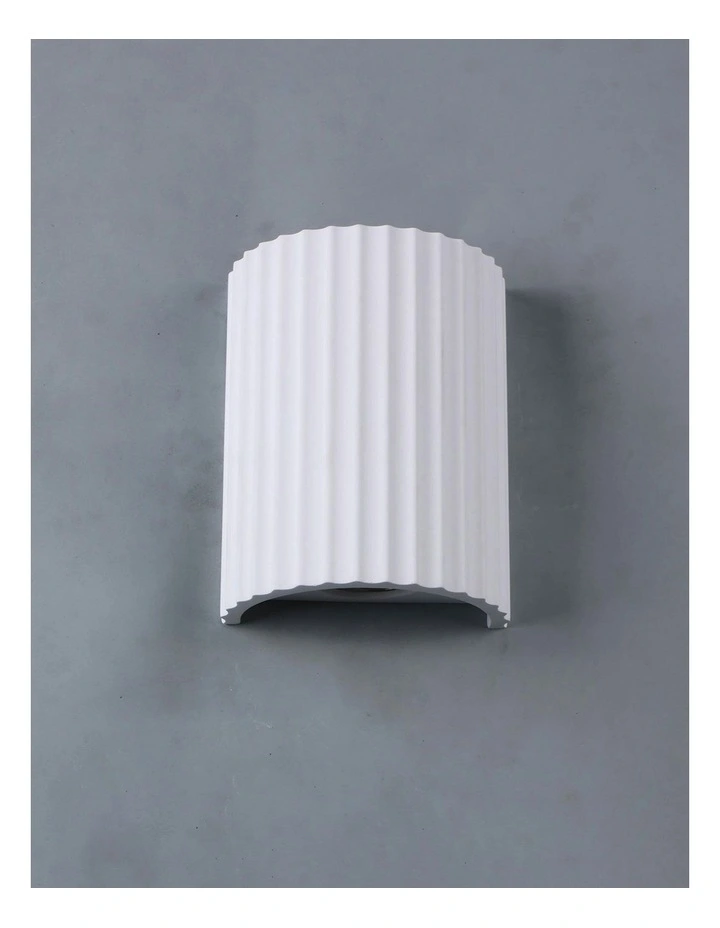 Jorik Plaster Wall Sconce 2 Light in White image 4