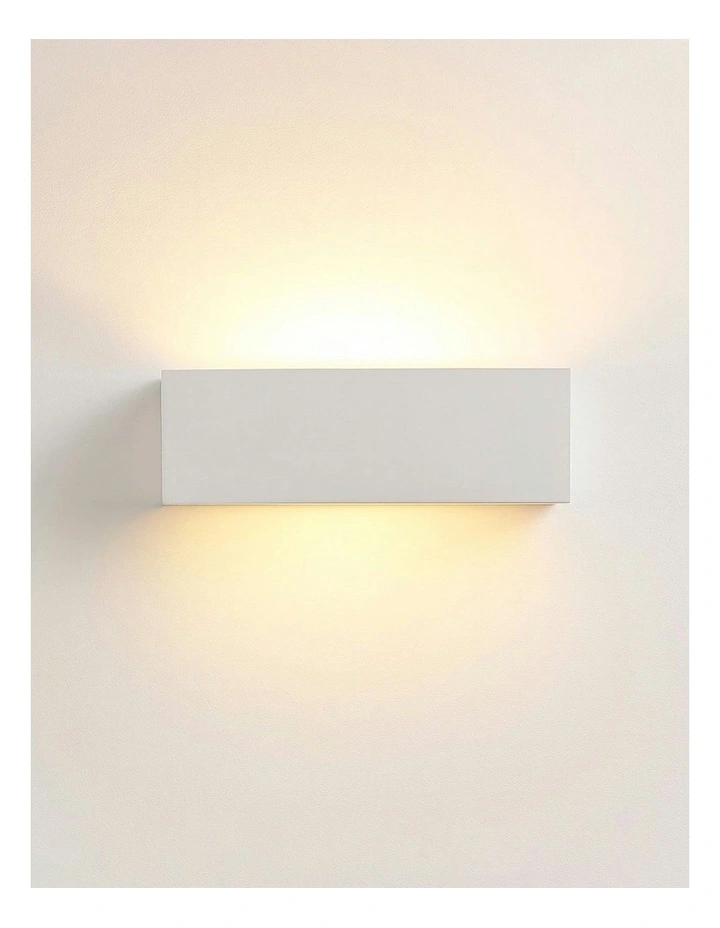 Elvon Plaster Small Wall Sconce in White image 2