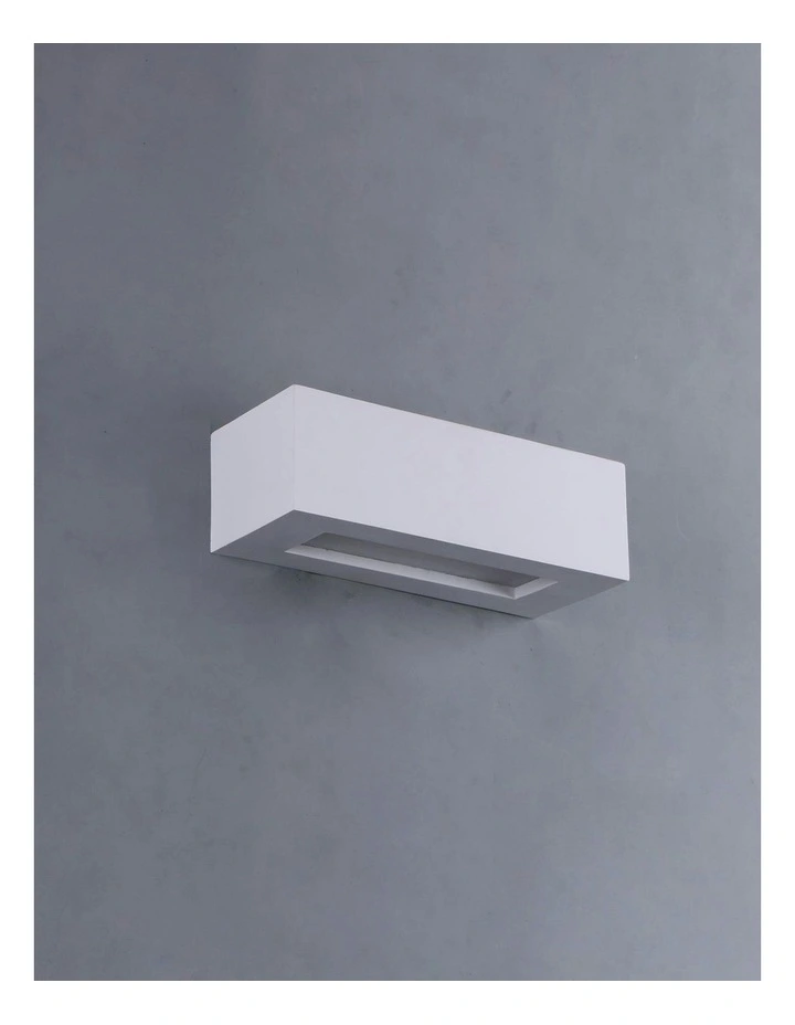 Elvon Plaster Small Wall Sconce in White image 4