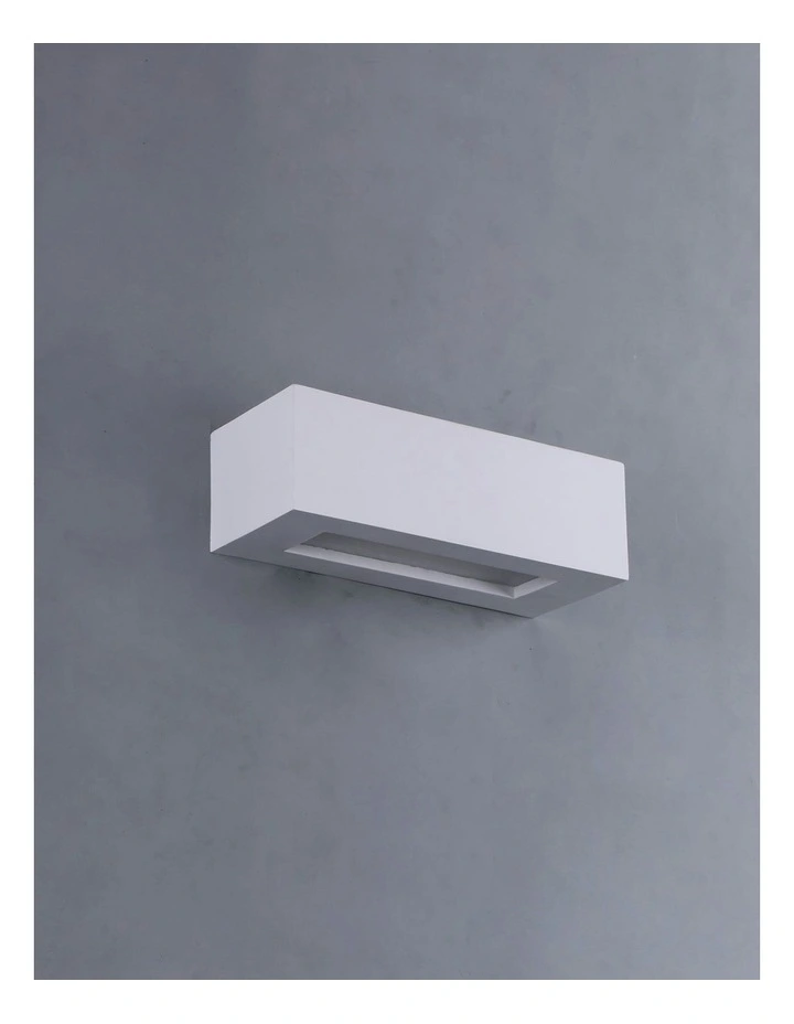 Elvon Plaster Small Wall Sconce in White image 4
