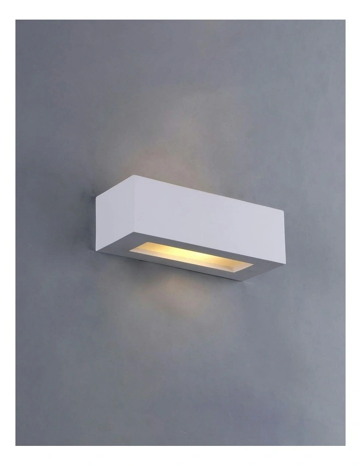Elvon Plaster Small Wall Sconce in White image 5
