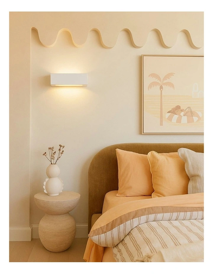 Elvon Plaster Small Wall Sconce in White image 6
